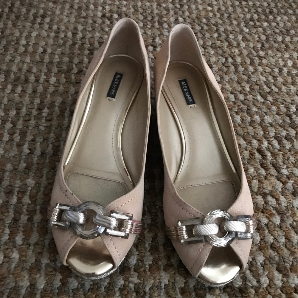 ⛔️SOLD - Alex Marie Wedge Heels sz 8.5M - Picture 2 of 8